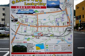 <p>The only English on the area map was &#39;Lucky City`</p>
