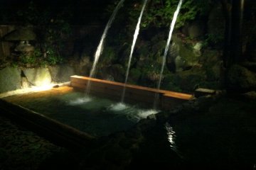 <p>Waterfall onsen. Sitting on the seat in the water with the hot water pounding on your shoulders is truly blissful</p>