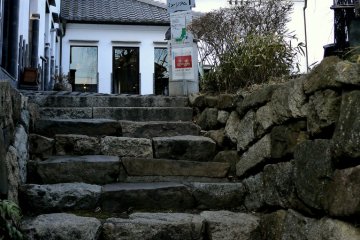 <p>Steps lead up to the Roof Tile Museum</p>