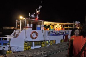 Boat tour for seeing Namerikawa's firefly squid (hotaruika)