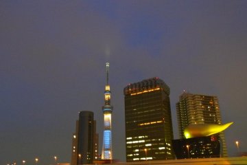 <p>โตเกียว สกายทรี ในเวลากลางคืน</p>