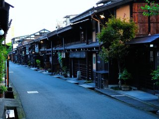 Beautiful old houses line the street
