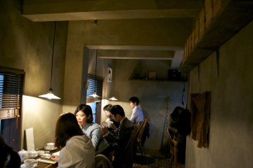 <p>Part of the tiny caf&eacute;</p>