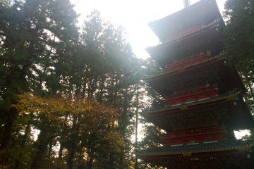 <p>เจดีย์ 5 ชั้น หนึ่งในโบราณสถานสำคัญที่อยู่ด้านหน้าทางเข้าศาลเจ้านิกโกะโทโชกุ (Nikko Toshogu Shrine)</p>