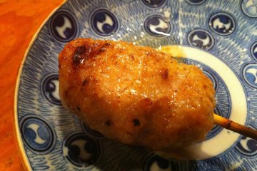 Tsukune (meatball) with spice