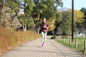 <p>Running at Yoyogi Park</p>