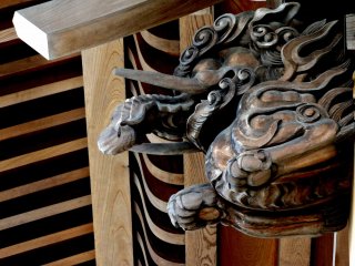 A carved baku, a mythological creature said to eat bad dreams