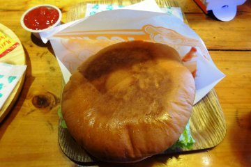 <p>The burgers here are not only exceptionally tasty, but huge as well</p>