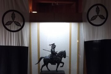 <p>A display inside the castle keep</p>