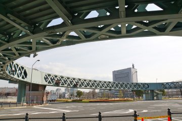 <p>Circle Walk is the cool looking footbridge en route to the Red Brick Warehouse</p>