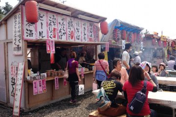 No Japanese festival is complete without the array of fast food stalls, giving it a carnival atmosphere.