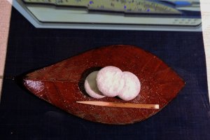 These mochi sweets look so real, but they are one of the models in the Mochi Museum