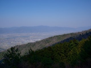 View of the Shikoku Plains on the way up to the temple