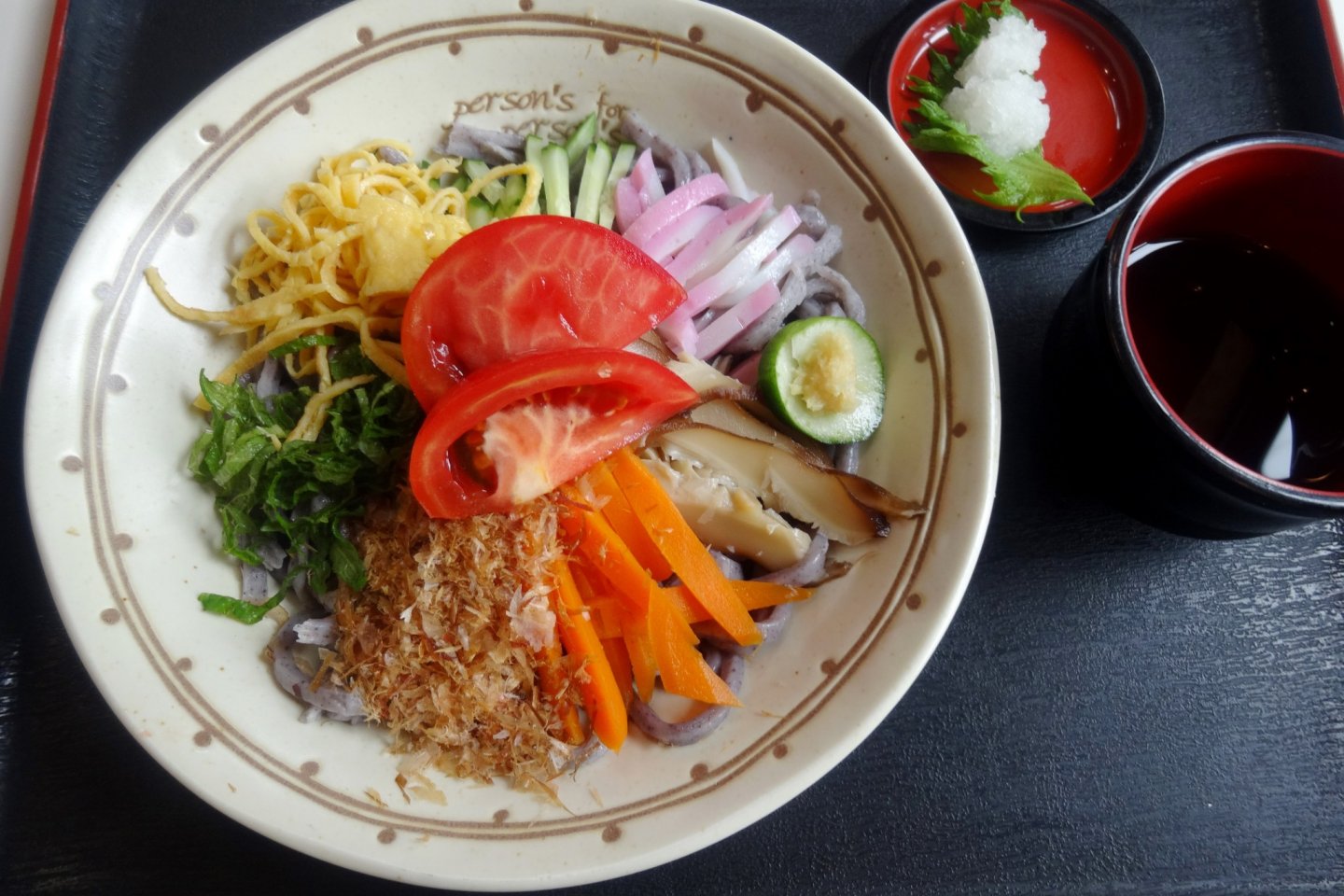 The tasty (and cheap) hiyashi udon lunch