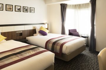 The rooms in HOTEL MYSTAYS Shinsaibashi are modern, chic and comfortable.
