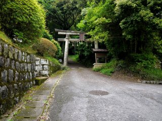 This torii marks the entrance to a nearby shrine