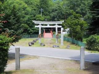The entrance to the shrine is just off the main road