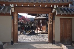 Entrance into Asuka-dera Temple Grounds