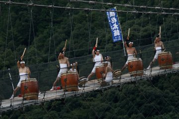 Swinging Taiko at the Tsuribashi Festival