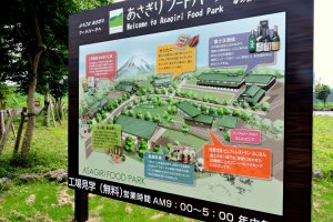 A map of the food park