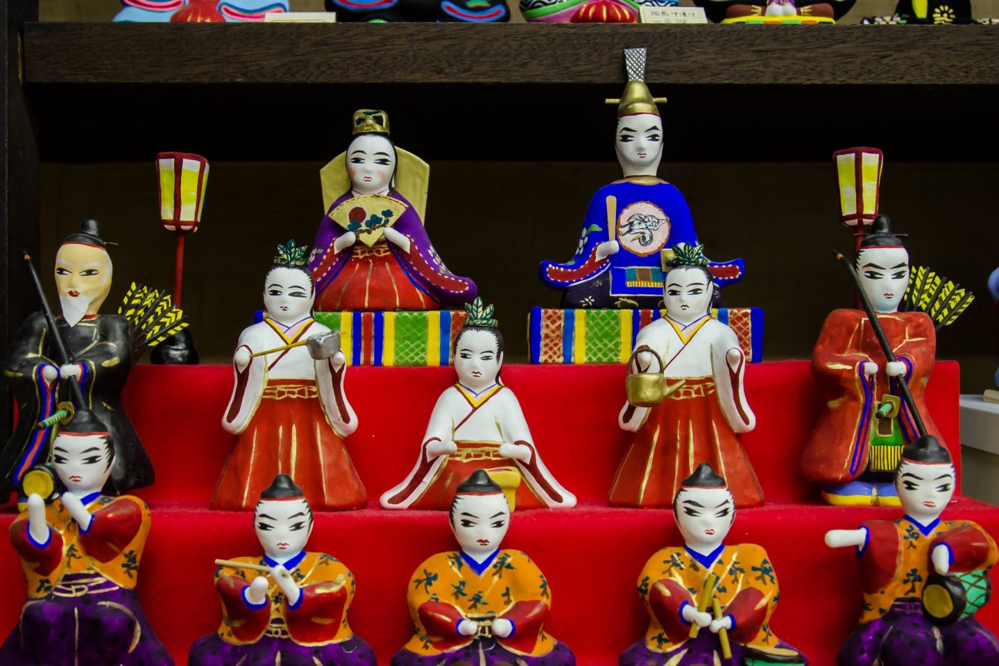 Boneka figur tradisional dari berbagai prefektur di Jepang