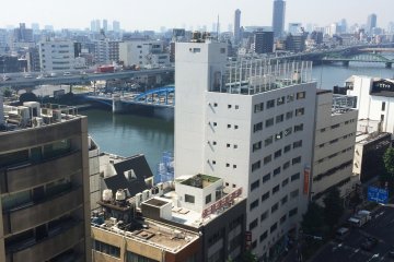<p>The Sumida River is lined with interesting buildings.&nbsp;</p>