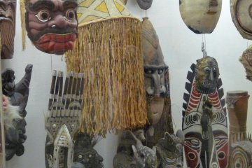 African masks that influenced Mizuki Shigeru