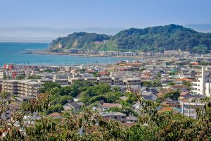On clear days there are some fine views of Yuigahama Bay