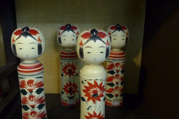 <p>You can also learn a little about the history of these Kokeshi dolls.</p>
