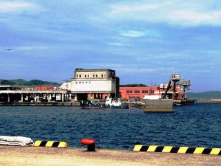 Old buildings at&nbsp;Ushibuka Port in Shimoshima, part of the Amakusa Islands.