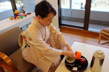 <p>The second teacher prepares the perfect cup of tea</p>