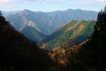 <p>Hiking trails wind through Mt. Mitake and many of the surrounding mountains.</p>