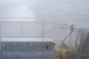 Rough sea is no problem for the jet foil boat