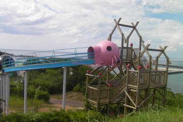 Slide overlooking the Japan Sea