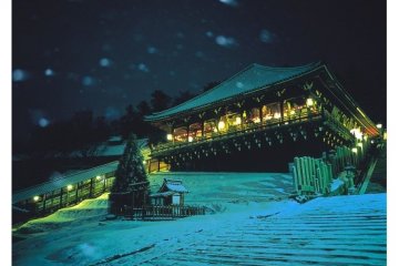 <p>Nigatsudo Hall in the snow</p>
