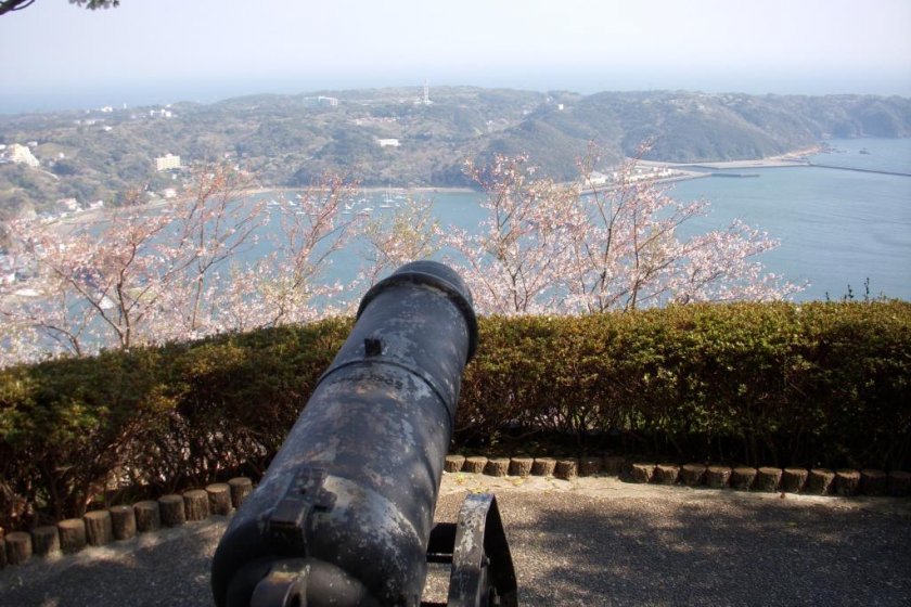 Cannon with sights on the harbor