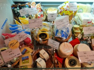 A selection of some of the 200 cheeses on offer at the shop
