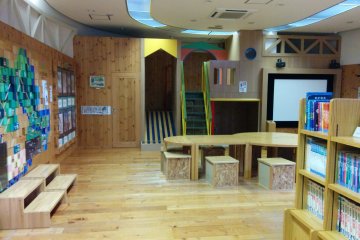 <p>The children&#39;s play area is all of the second floor</p>
