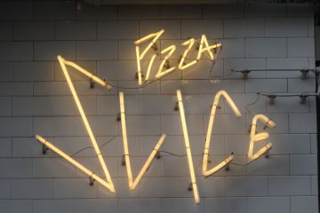 <p>A bit of neon signage is reminiscent of New York</p>
