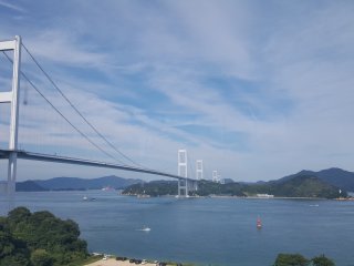 View of the bridge from the info center.
