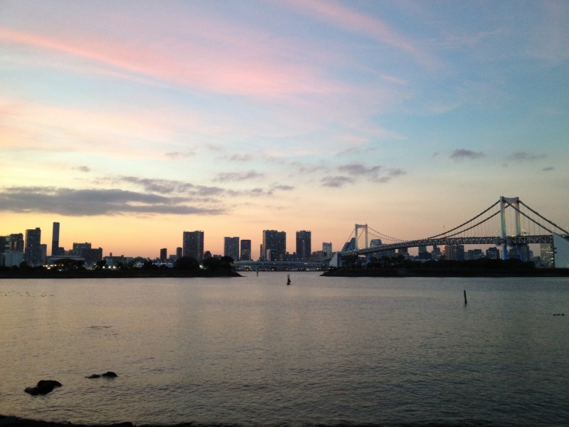 <p>Beautiful dusk at Rainbow Bridge.</p>
