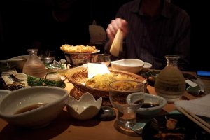 A fine spread of tempura and accompaniments