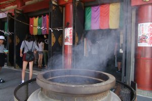 through the incense