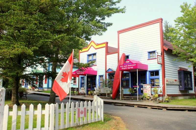 The Canadian village is modeled on Nelson City