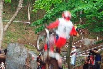 Twin Ring Motegi hosts events every month. In April, Trials, where you can scramble up a hillside to watch the word`s most skilled off road motorcycles jump, skid, race and defy gravity