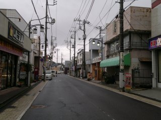 Sawara’s modern area, just near the station