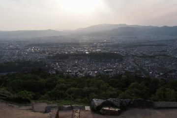 Sunset in April at Daimonji-yama.