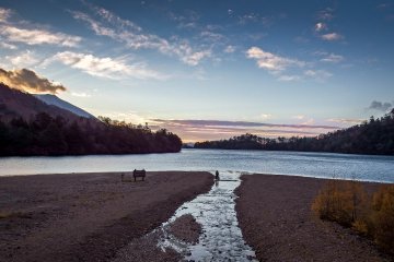 Раннее утро на озере Юноко