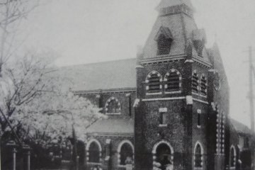This Yokohama Christ Church, designed by Conder, was destroyed in the Great Kanto Earthquake. Morgan designed one to replace it