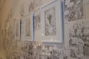 Morioka Shoten showcases pages from a graphic novel 